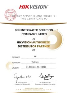 Chứng nhận đối tác ủy quyền màn hình tương tác Hikvision