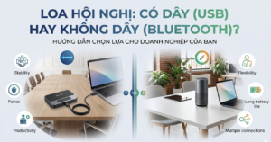 Nên Chọn Loa Hội Nghị Có Dây (USB) Hay Không Dây (Bluetooth)?