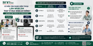 Có Nên Tận Dụng Điện Thoại Làm Webcam Thay Vì Mua Webcam Riêng ?